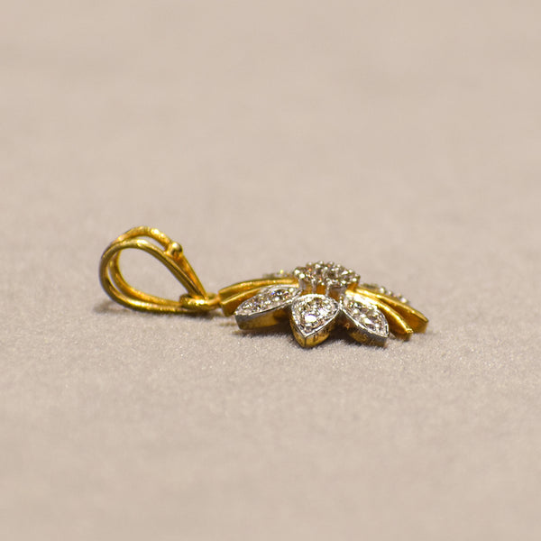Butterfly Yellow Gold Pendant