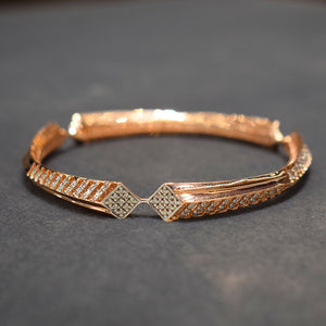 Rose Gold Designer Bangle