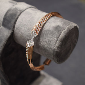 Rose Gold Designer Bangle