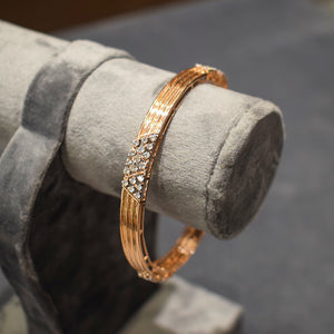 Rose Gold Designer Bangle