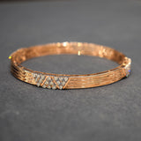 Rose Gold Designer Bangle