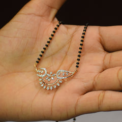 Wing design rose gold finish Mangalsutra