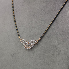 Wing design rose gold finish Mangalsutra