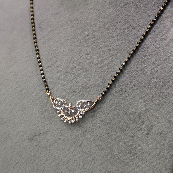 Wing design rose gold finish Mangalsutra