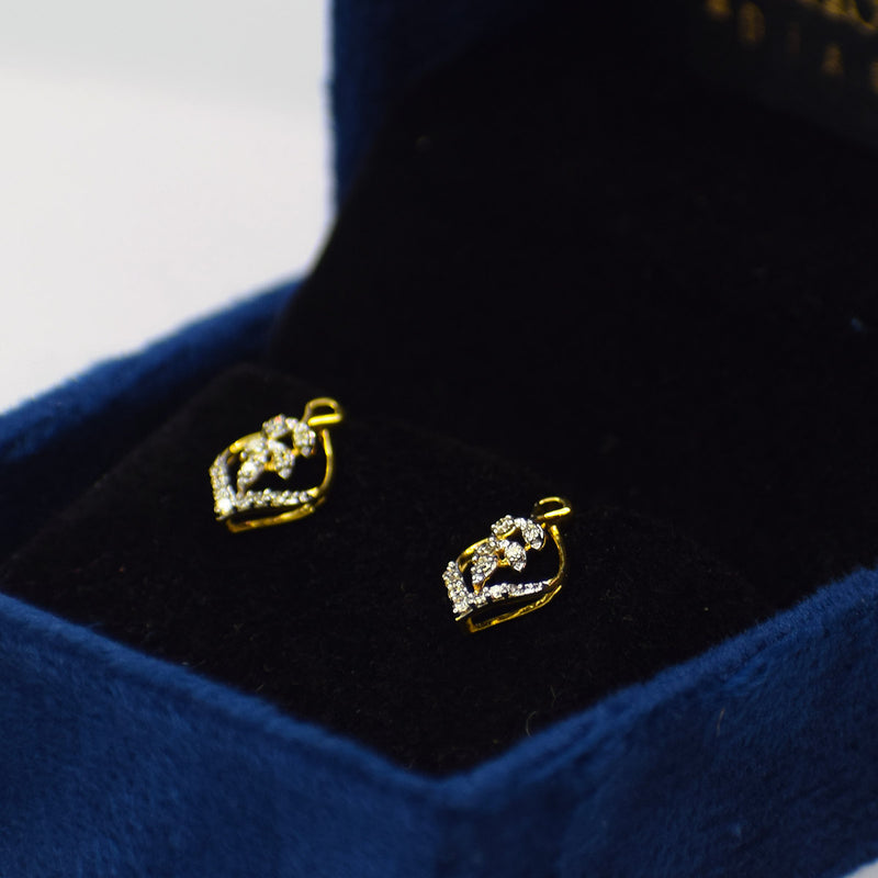 Skeletal leaf shape dailywear Earrings