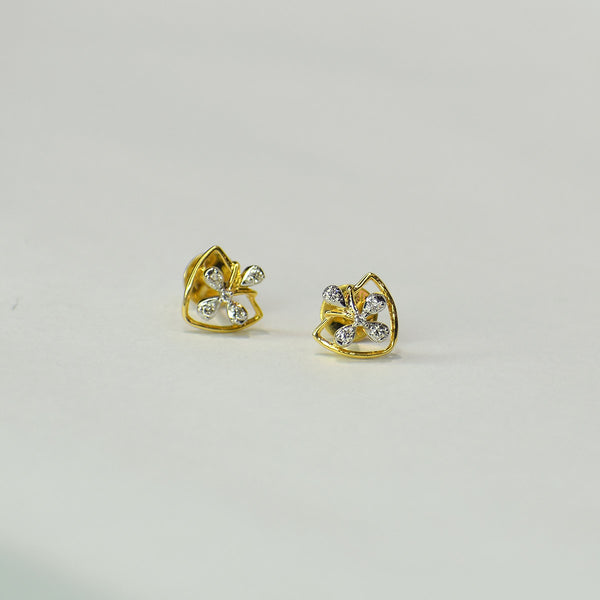 Heart shape with floral pattern Earrings