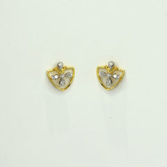 Heart shape with floral pattern Earrings
