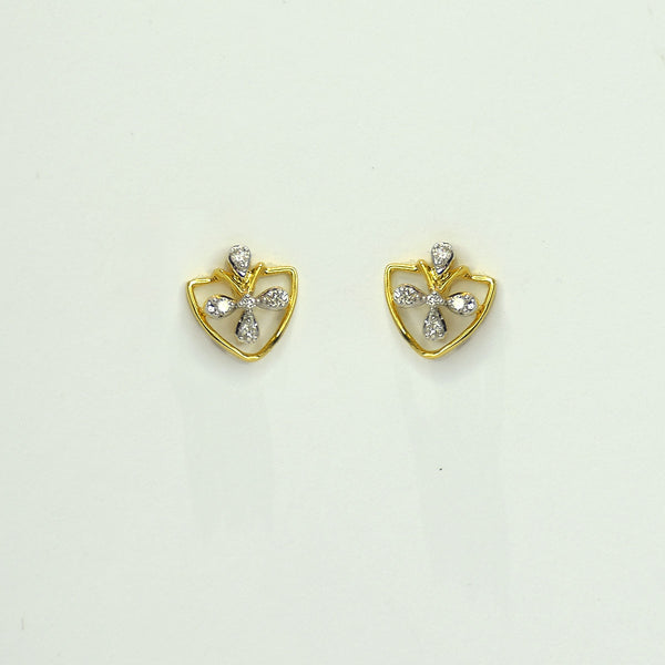 Heart shape with floral pattern Earrings
