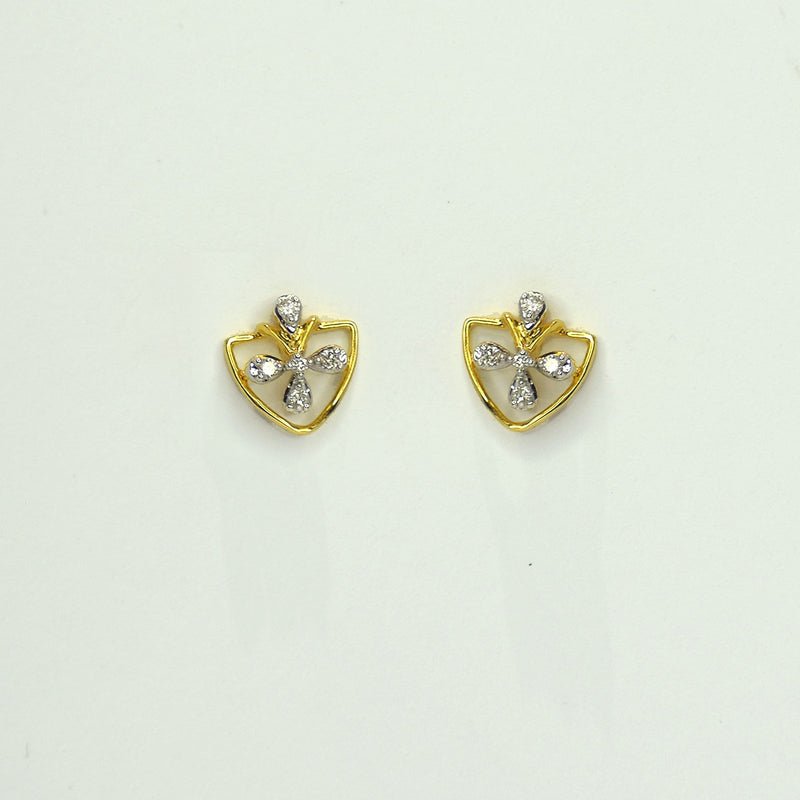 Heart shape with floral pattern Earrings