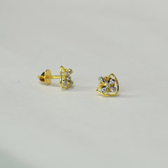 Heart shape with floral pattern Earrings