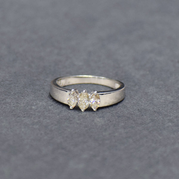 White Gold Marquise Ring
