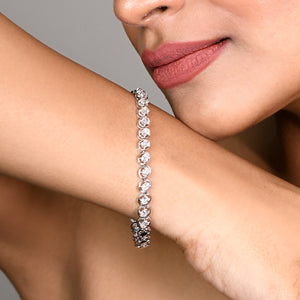 White Gold Solitaire Bracelet