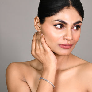 White Gold Solitaire Bracelet