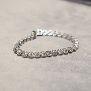 White Gold Solitaire Bracelet