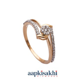 Floral Pattern Diamond Ring